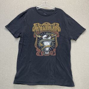 Vintage Wrangler Shirt Size XL Snake Skull Horns Western Cowboy Graphic Tee 1947